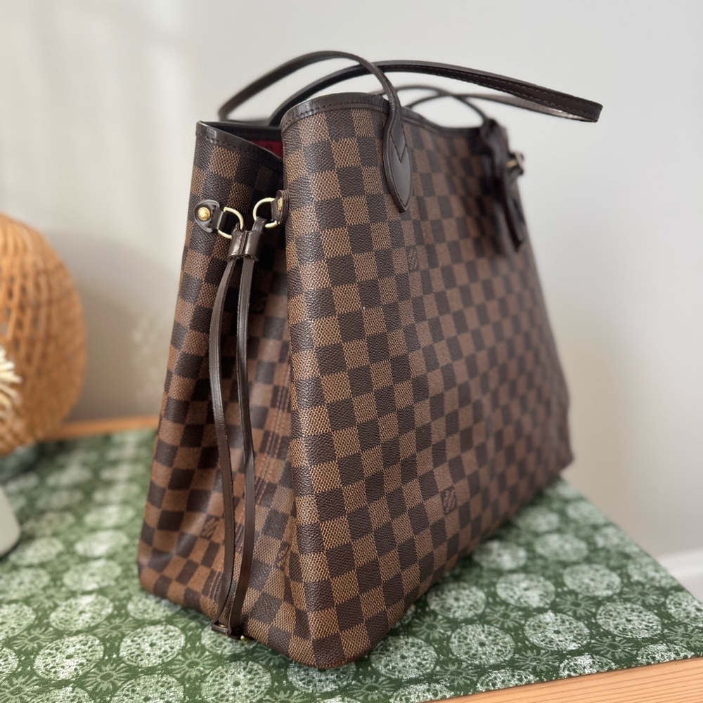Louis Vuitton Neverfull GM Damier Ebene Large Tote Travel Bag - Picture 13 of 14